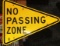 No Passing Zone sign, 41.25