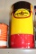 Pennzoil 15gal metal lubricant can, top missing