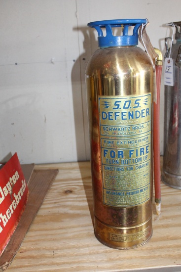 SOS Defender Fire Extinguisher, Schwartz Bros, copper