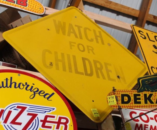 Watch for Children traffic sign, 30"x30"