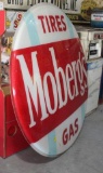Mobergs Gas and Tires single sided plastic sign, 72