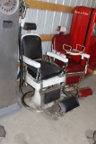 Koken Co Barber chair with porcelain base