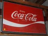 Coca Cola single sided tin sign, 40