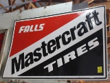 Mastercraft Tires single sided tin sign, 29.5
