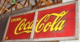 Drink Coca Cola single sided tin sign, 24