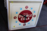 Enjoy Double Foil Cola plastic clock, 38.25