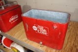 Coca Cola Metal cooler, original paint, no cover