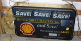 Shell Mastercard luminated sign, works, 26