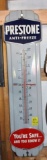 Prestone anti-freeze thermometer, older original porcelain, 9.25