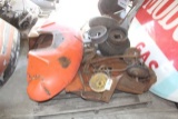 Misc pedal toy parts, tractor fender, Cushman tires and rims NOT INCLUDED