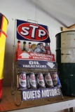 STP Oil Treatment Display Rack, with oil treatment cans