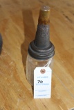 1pt glass oil jar, Masters oil spout
