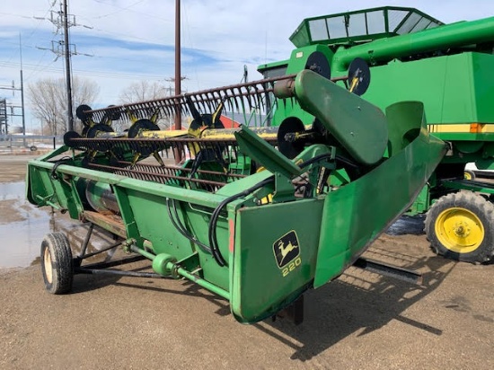 JOHN DEERE 220 FLEXHEAD, POLY REEL FINGERS,