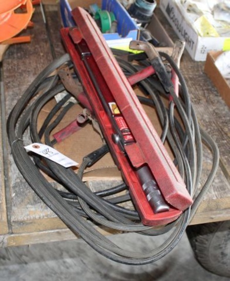 SNAP-ON TORQUE WRENCH; JUMPER CABLES