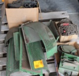 JOHN DEERE COMBINE PARTS, 2 WALKER MONITOR BRACKETS, AUGER SCREENS