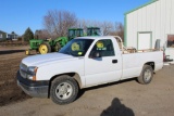 ***2003 Chevy 1500 Regular Cab Pickup, 2WD, Auto, Tommy Lift, 167,009 Miles Showing