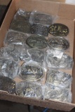 (17) HESSTON BELT BUCKLES, 1975 AND NEWER