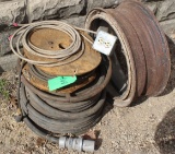 Electrical Cord, 2 Spools of Cord, Truck Rim