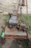 OLD ROTARY LAWN MOWER MILBRANDT, BRIGGS ENGINE, NOT RUNNING