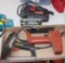 (2) ELECTRIC STAPLERS, (1) DRILL MASTER JIG SAW