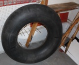 INNER TUBE, WOOD SAW HORSE, WOOD GAME