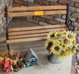 SMALL DECORATIVE BENCH AND LAWN DECORATIONS