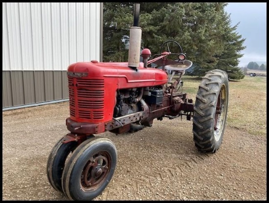 1941 Int "H" Tractor, Bought New by Dan's Grandfather the Monday after the Bombing of Pearl Harbor!