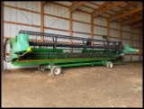 1996 25' Unverferth HT-25 Header Transport Trailer, Flex Bar Support, Lights, Tires: 20.5 x 8.0-10