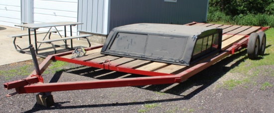 Donahue Imp Trailer, 24’x9’9”, Good Wood Deck, Wheel Locks, 7.60-15 Tires,