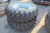 16.9-26 Tires and Rims, used on Gleaner Combine Axle, Tax or Sign ST3 Form,
