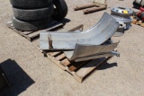 Pair of Stainless Steel Half Rear Fenders For Semi Tractor, Tax No Exemptio