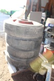(4) 275/80r22.5 Tires On Steel Rims,   Tax No Exemption, Located 3 Ash Ave,