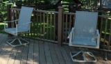 (5) Patio Chairs, 2 of them Swivel