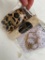 Wide Cheetah bracelet, perfume oil, hoop bangle earrings
