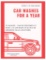 Car Washes for 1 year (52 - $11.00 Rain Shield Washes