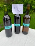 3 bottles of Erickson's Homemade Wine