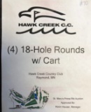(4) 18 Hole Rounds of Golf with Cart