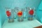 (3) Schmidt glass pitchers