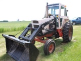Case 970 Tractor, Cab, Heat, Diesel, 4x3 PS, 18.4-34 Rears, 2 Hyd Plus Fass