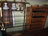 Glass Shelf, Wood Shelf