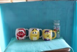 Box of M & M mugs and candy dishes