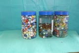 (3) Jars of marbles