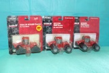 (3) 1/64 Case IH (2) STX375, triples, and STX450, 4wd, new in bubbles