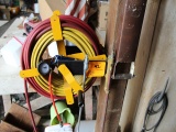 Air Hose on Hand Crank Hose Reel, Air Nozzles, Buyer must unbolt from post