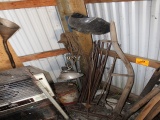 SW Corner of Shed Contents, Stoves, Scythe, Fence Rods
