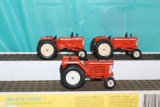 (3) 1/64 Allis-Chalmers tractors, no bubbles