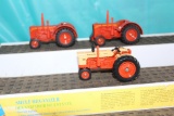 (3) 1/64 Case tractors, no bubbles