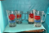 (4) Schmidt glass pitchers