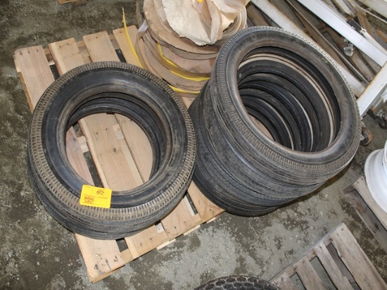 PALLET OF (6) TIRES, (3) GY MT90-16, GY 3.50-18,
