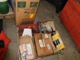 PALLET, FLARES, CUPS, WHEEL LOCK, PING PONG SET, BUNGEE CORDS